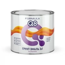 Грунт-эмаль по ржавчине Formula Q8 3 в 1, матовая, 1,9 кг, красная