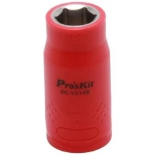 Изолированная 1/2 дюйма торцевая головка Proskit SK-V414B 14 мм (1000 В - VDE)