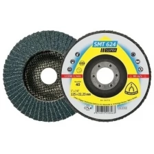 Круг Лепестковый тарельчатый на основе из стекловолокна 125*22,23 P60 SMT 624 Klingspor 322774