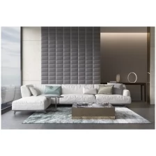 Мягкие панели Eco Leather White 15 x 30 (12 шт)