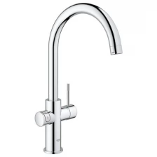 Стартовый комплект GROHE Red II Duo с бойлером M-size, смеситель с C-образным изливом